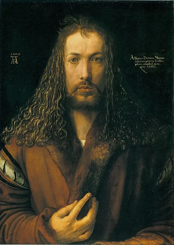 Durer Selbstbildnis im Pelzrock Alte Pinakothek